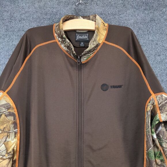 Gamehide Men's Jacket Brown Camouflage Plus Size 2X Long Sleeve - Picture 3 of 14